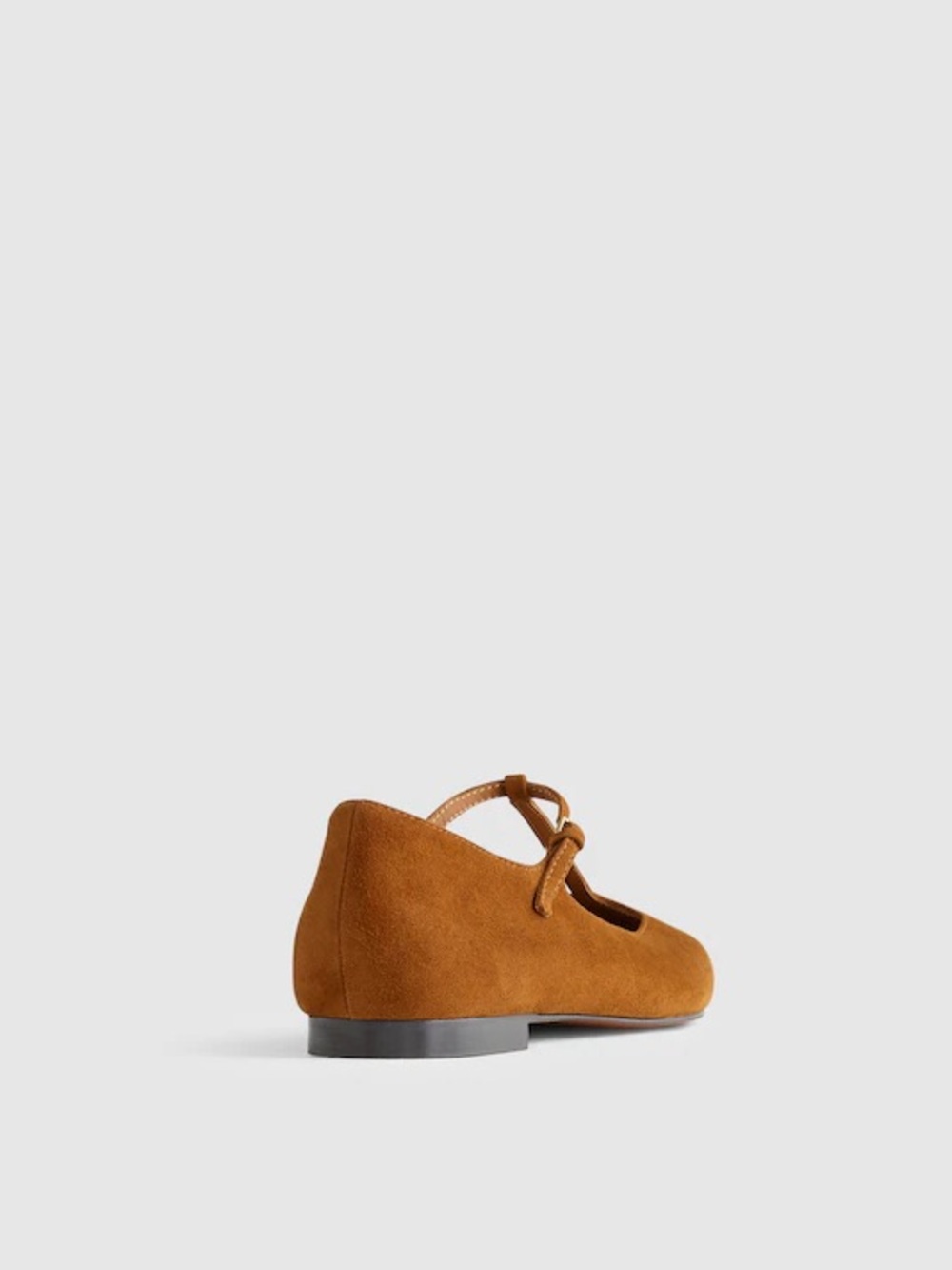 Madewell The Mylie T-Strap Flat in Russet Brown Suede Size 7.5 - Picture 3 of 11